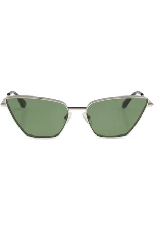 Alexander McQueen Accessoires, Dames, Grijs, ONE Size, Zonnebril
