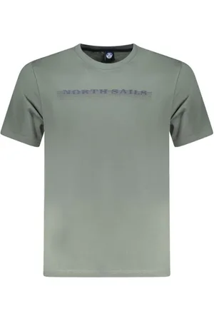 North Sails Tops, Heren, Groen, XL, Katoen, Groene Katoenen Crew Neck T-Shirt