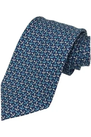 Hermès Pre-owned, Heren, Blauw, ONE Size, Pre-owned Silk home-office