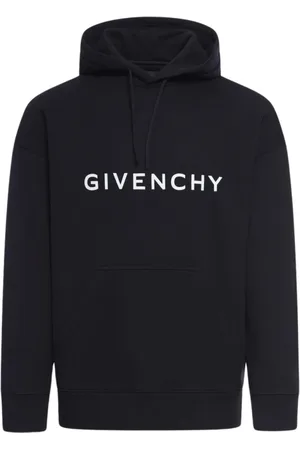 Givenchy Sweatshirts & Hoodies, Heren, Zwart, L, Katoen, Zwart Logo Hoodie Sweatshirt