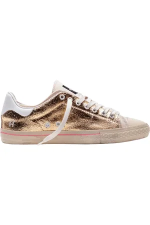 Hidnander Schoenen, Dames, Geel, 37 EU, Leer, Sterloze Crash Goud/Ivoor