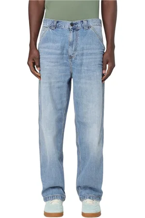 Carhartt Jeans, Heren, Blauw, W34, Klassieke Utility Broek in Blauw