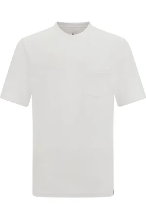 Boggi Milano Tops, Heren, Wit, 3Xl, Katoen, Katoen/nylon T-shirt