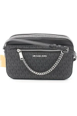 Michael Kors Pre-owned, Dames, Zwart, ONE Size, Leer, Pre-owned Canvas shoulder-bags
