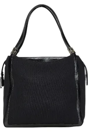 Fendi Pre-owned, Dames, Zwart, ONE Size, Leer, Pre-owned Canvas totes