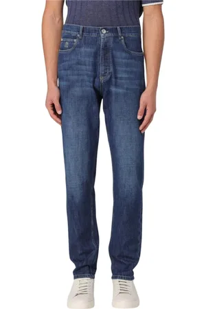 Brunello Cucinelli Jeans, Heren, Blauw, L, Klassieke Blauwe Jeans