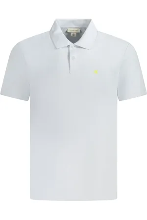 Calvin Klein Tops, Heren, Blauw, L, Katoen, Lichtblauw Katoenen Poloshirt