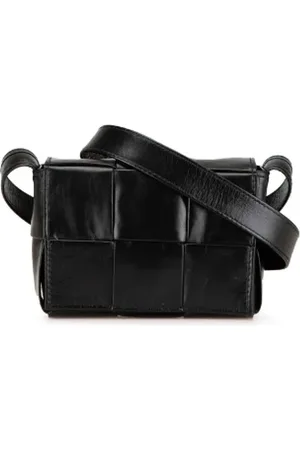 Bottega Veneta Pre-owned, Dames, Zwart, ONE Size, Leer, Pre-owned Leather crossbody-bags