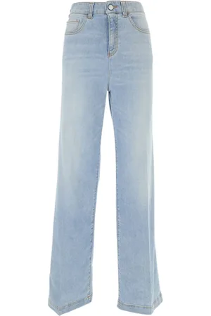 Emporio Armani Jeans, Dames, Blauw, W28, Katoen, Stretch Katoen Denim 5-Pocket Jeans