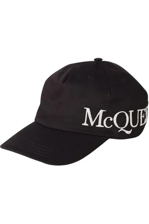 Alexander McQueen Accessoires, Heren, Zwart, M, Katoen, Logo Baseball Cap Luxe Zwart