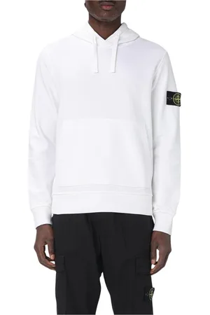 Stone Island Sweatshirts & Hoodies, Heren, Wit, L, Katoen, Royal Blue Hoodie