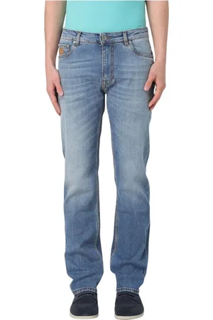Etro Jeans, Heren, Blauw, W31, Denim, Premium Denim Straight Leg Jeans