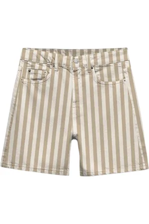 MC2 SAINT BARTH Korte broeken, Dames, , S, Gestreepte en Witte Korte Jurk