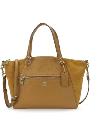 Coach Pre-owned, Dames, Bruin, ONE Size, Leer, Tweedehands leren handtassen