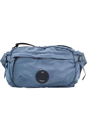 C.P. Company Tassen, Heren, Grijs, ONE Size, Polyester, Zwarte heuptas verstelbare band