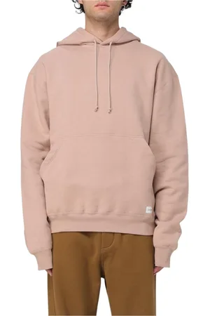 Saint Laurent Sweatshirts & Hoodies, Heren, Roze, 2Xl, Katoen, Roze Pullover Hoodie