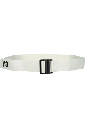 Y-3 Accessoires, Heren, Wit, L, Minimalistische Witte Riem met Gesp