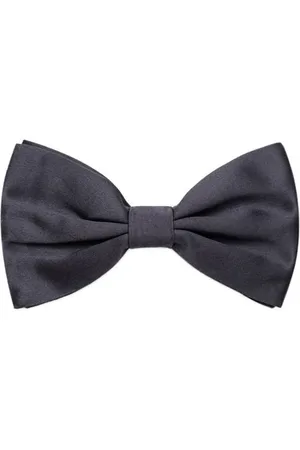 Dolce & Gabbana Accessoires, Heren, Zwart, ONE Size, Grijze Zijden Stropdassen & Strik