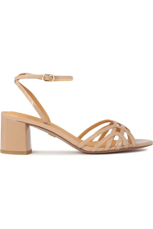 Kazar Schoenen, Dames, , 39 EU, Leer, Elegante sandaal met brede hak in lakleer