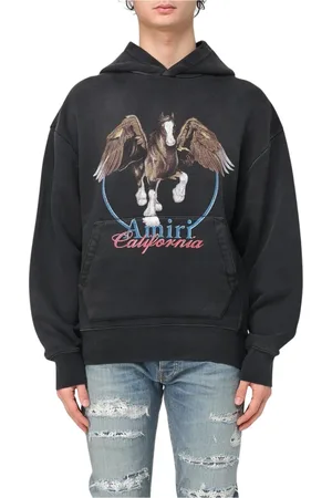 AMIRI Sweatshirts & Hoodies, Heren, Zwart, M, Katoen, Luxe California Hoodie in Zwart