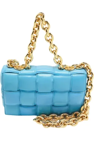 Bottega Veneta Pre-owned, Dames, Blauw, ONE Size, Tweedehands leren handtassen