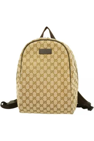 Gucci Pre-owned, Dames, Bruin, ONE Size, Pre-owned Canvas gucci-bags