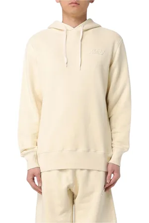 Autry Sweatshirts & Hoodies, Heren, , M, Crème Hoodie Lange Mouwen