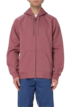 Carhartt Sweatshirts & Hoodies, Heren, Roze, M, Katoen, Roze Zip Up Hoodie Sweatshirt