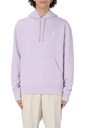 Ami Sweatshirts & Hoodies, Heren, Paars, M, Katoen, Paarse Sweater Lange Mouw