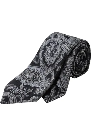 Etro Accessoires, Heren, Zwart, ONE Size, Klassieke Paisley Zijden Stropdas