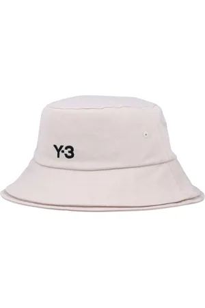 Y-3 Accessoires, Heren, Wit, L, Katoen, Stijlvolle witte emmerhoed