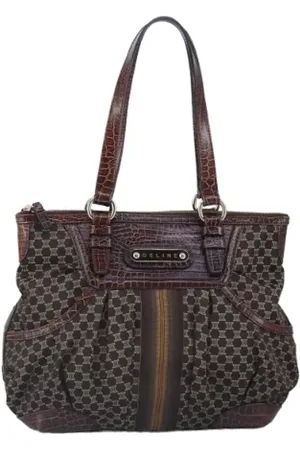 Céline Pre-owned, Dames, Bruin, ONE Size, Pre-owned Canvas celine-bags