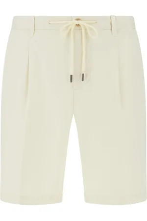 Boggi Milano Korte broeken, Heren, Geel, M, Katoen, Stretchkatoenen zomer bermuda shorts