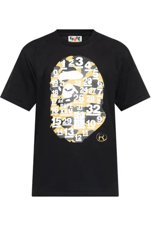 A Bathing Ape Tops, Heren, Zwart, 2Xl, Katoen, T-shirt met print