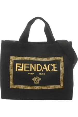 Fendi Pre-owned, Dames, Zwart, ONE Size, Pre-owned Canvas fendi-bags