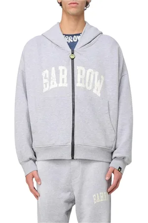 BARROW Sweatshirts & Hoodies, Heren, Grijs, M, Grijze Zip Up Hoodie Sweatshirt