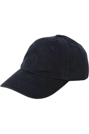 Stone Island Accessoires, Heren, Blauw, ONE Size, Katoen, Zandkleurige Baseballpet Stijlvol Ontwerp