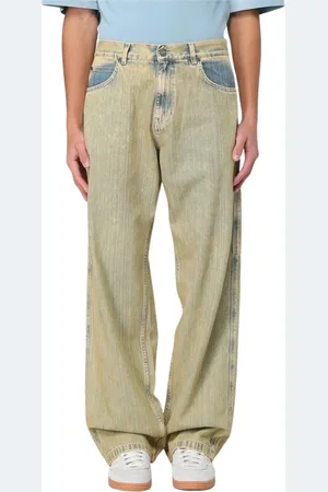 BONSAI Jeans, Heren, Groen, S, Katoen, Groene Acid Wash Jeans