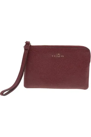 Coach Pre-owned, Dames, Rood, ONE Size, Pre-owned Leather clutches