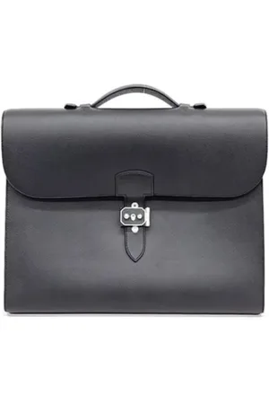 Hermès Pre-owned, Heren, Zwart, ONE Size, Pre-owned Leather briefcases