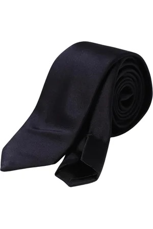 Dolce & Gabbana Accessoires, Heren, Blauw, ONE Size, Blauwe Zijden Stropdas Klassiek Accessoire