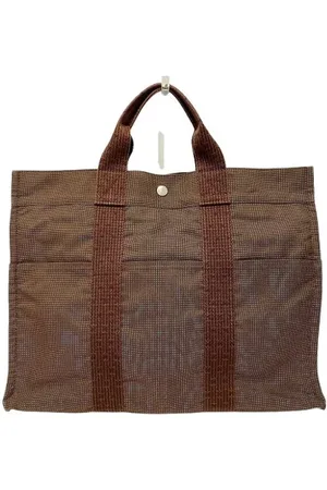 Hermès Pre-owned, Dames, Bruin, ONE Size, Tweedehands Canvas handtassen