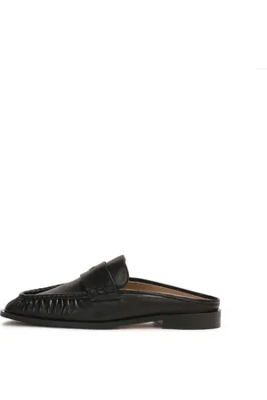 Kazar Schoenen, Dames, Zwart, 39 EU, Leer, Zwarte loafers-stijl muilezels