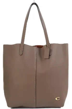 Coach Pre-owned, Dames, Bruin, ONE Size, Leer, Tweedehands leren handtassen