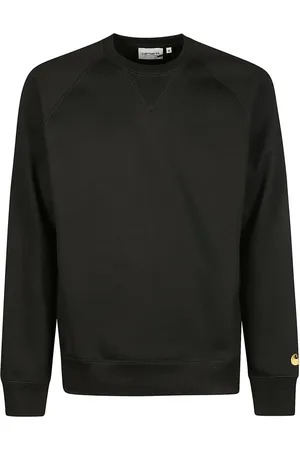 Carhartt Sweatshirts & Hoodies, Heren, Zwart, S, Katoen, Lange Katoenen Sweatshirt