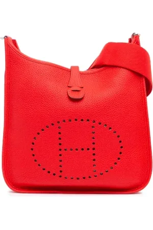 Hermès Pre-owned, Dames, Rood, ONE Size, Leer, Pre-owned Leather crossbody-bags