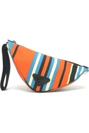 Prada Pre-owned, Dames, Oranje, ONE Size, Katoen, Pre-owned Fabric prada-bags