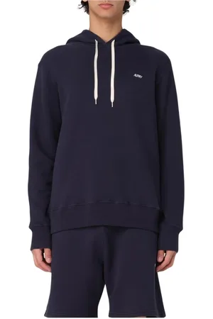 Autry Sweatshirts & Hoodies, Heren, Blauw, M, Katoen, Blauwe Stijlvolle Sweatshirt Lange Mouwen