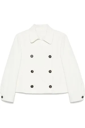 Brunello Cucinelli Jassen, Dames, Wit, S, Witte Jas Damesjas & Jas