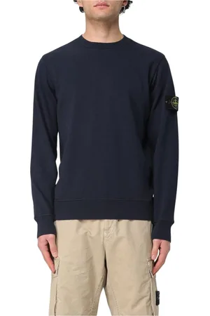 Stone Island Sweatshirts & Hoodies, Heren, Blauw, S, Katoen, Roze Crew Neck Sweatshirt